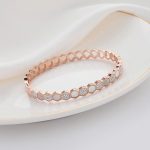 Rose Gold-Plated Anti Tarnish Hexagonal Openable Bracelet