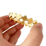 Gold-Plated Anti Tarnish Clover Themed Charm Bracelet - Image 6
