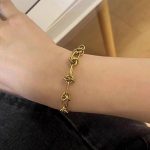 Gold Plated Stainless Steel Anti Tarnish Knotted Chain Wraparound Bracelet For Women - Image 5