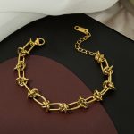 Gold Plated Stainless Steel Anti Tarnish Knotted Chain Wraparound Bracelet For Women - Image 9