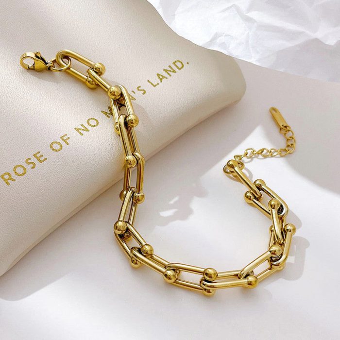 Gold Plated Stainless Steel Anti Tarnish Rope Design Wraparound Bracelet For Women - Image 3