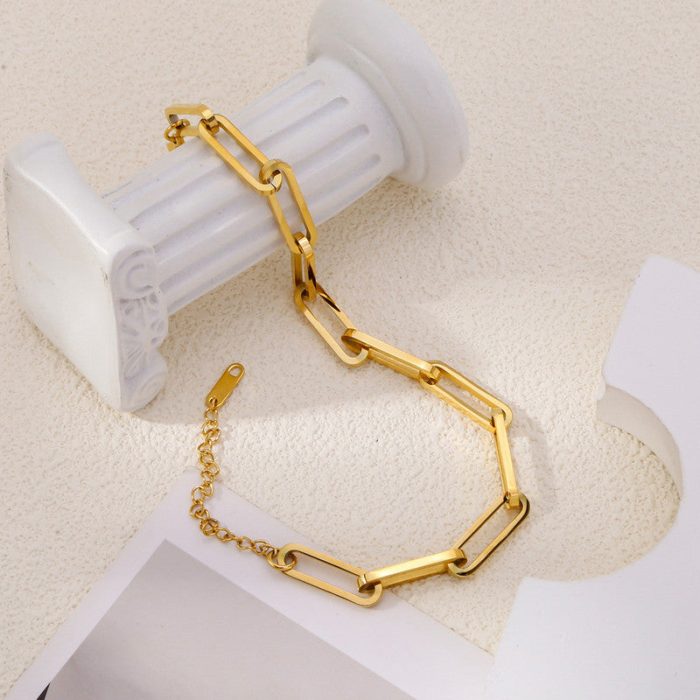 Gold Plated Anti Tarnish Stainless Steel Rope Style Wraparound Bracelet - Image 5