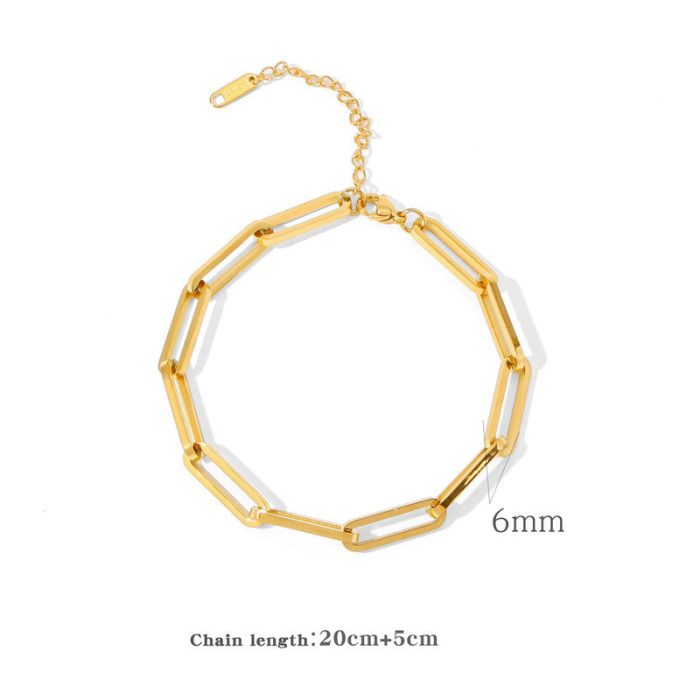 Gold Plated Anti Tarnish Stainless Steel Rope Style Wraparound Bracelet - Image 6