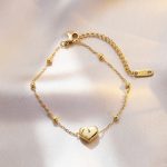 Gold Plated Anti Tarnish Stainless Steel Heart Themed Wraparound Bracelet - Image 8