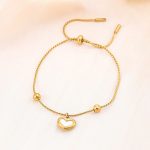 Gold Plated Anti Tarnish Stainless Steel Heart Themed Wraparound Bracelet - Image 6