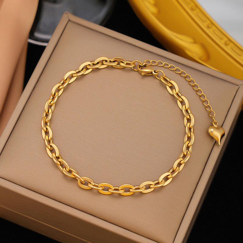 Gold Plated Stainless Steel Anti-Tarnish Rope Style Wraparound Bracelet - Image 1