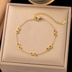 Gold Plated Infinity Themed Wraparound Bracelet
