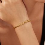 Gold Plated Contemporary Wraparound Bracelet - Image 4