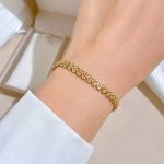 Gold Plated Contemporary Wraparound Bracelet - Image 6