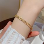 Gold Plated Contemporary Wraparound Bracelet - Image 8