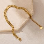 Gold Plated Contemporary Wraparound Bracelet - Image 9