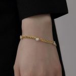 Gold Plated Contemporary Wraparound Bracelet - Image 2