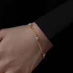 Gold Plated Contemporary Wraparound Bracelet - Image 3