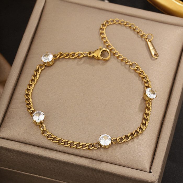 Gold Plated Contemporary Wraparound Bracelet - Image 6