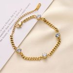 Gold Plated Contemporary Wraparound Bracelet - Image 7