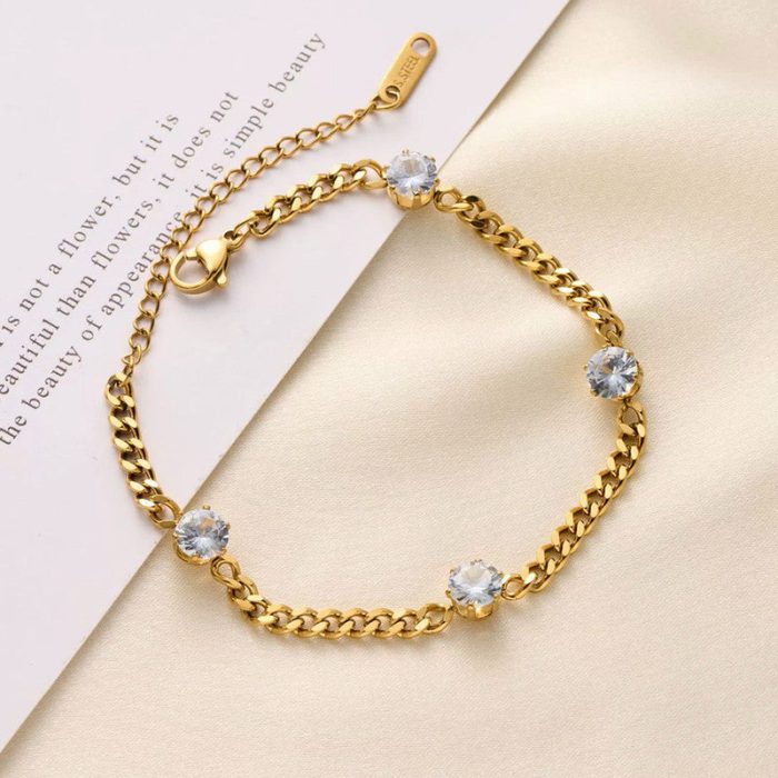 Gold Plated Contemporary Wraparound Bracelet - Image 7