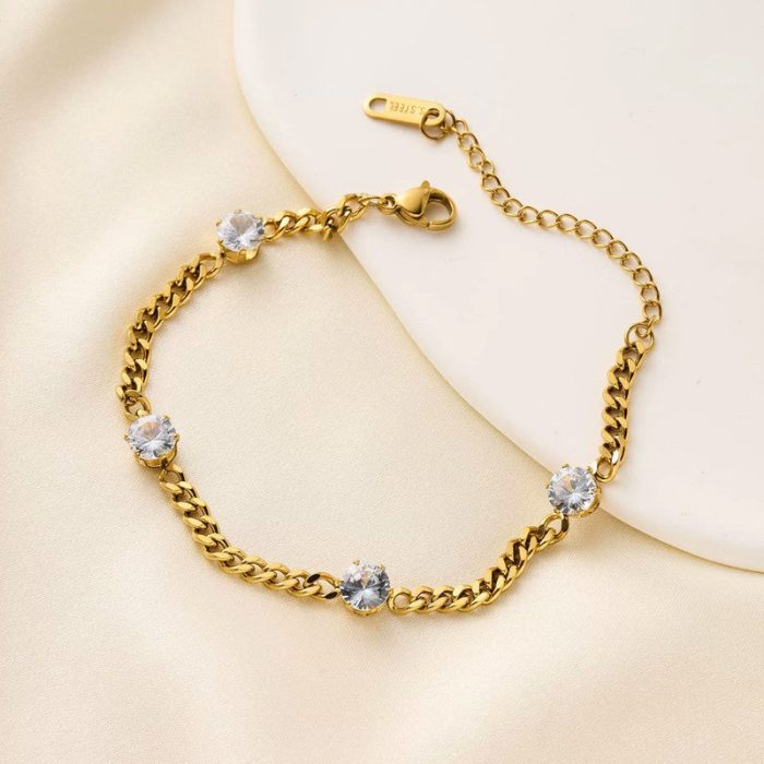Gold Plated Contemporary Wraparound Bracelet - Image 8