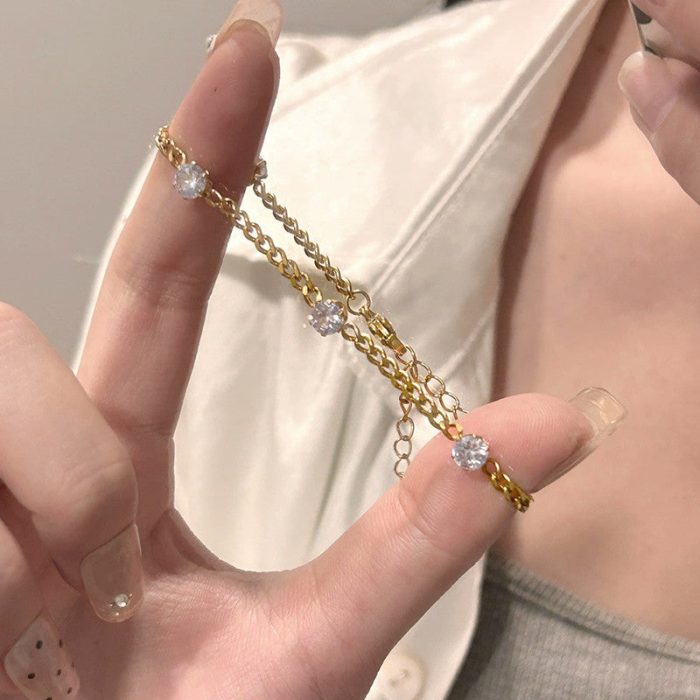 Gold Plated Contemporary Wraparound Bracelet - Image 9