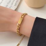 Gold Plated Contemporary Wraparound Bracelet - Image 2