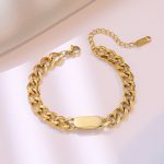 Gold Plated Contemporary Wraparound Bracelet - Image 4