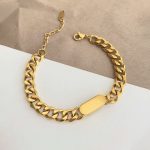 Gold Plated Contemporary Wraparound Bracelet - Image 5