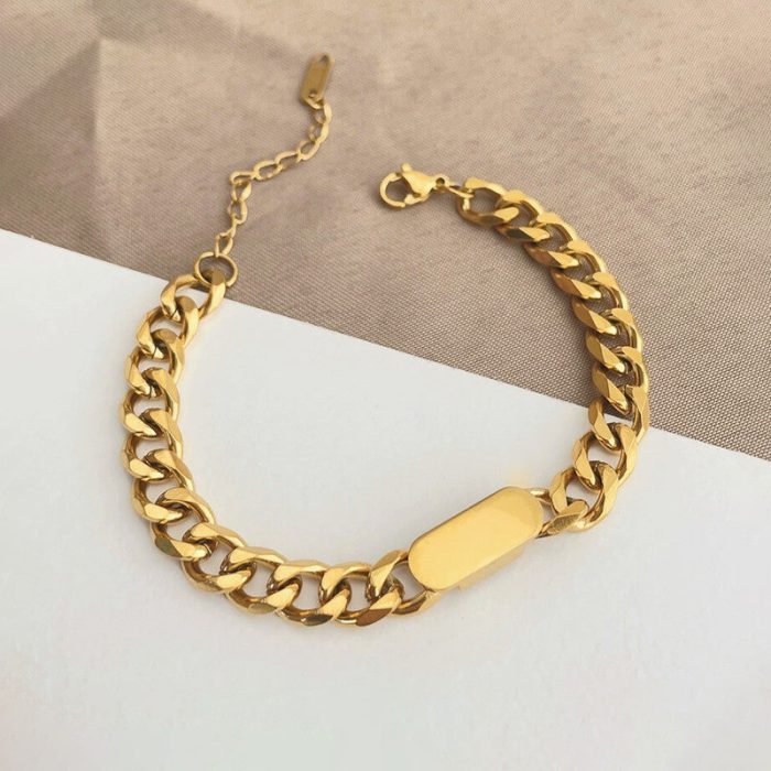 Gold Plated Contemporary Wraparound Bracelet - Image 5