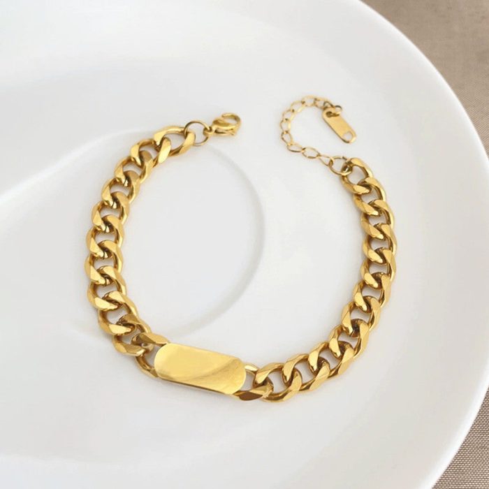 Gold Plated Contemporary Wraparound Bracelet - Image 6