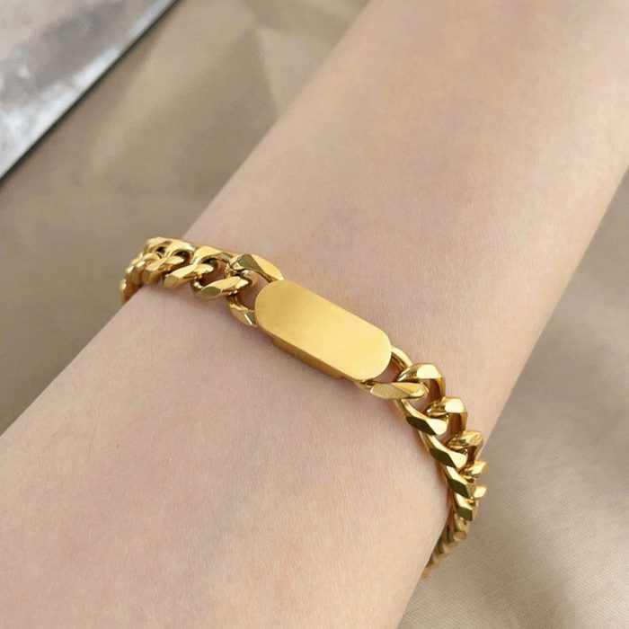 Gold Plated Contemporary Wraparound Bracelet - Image 8