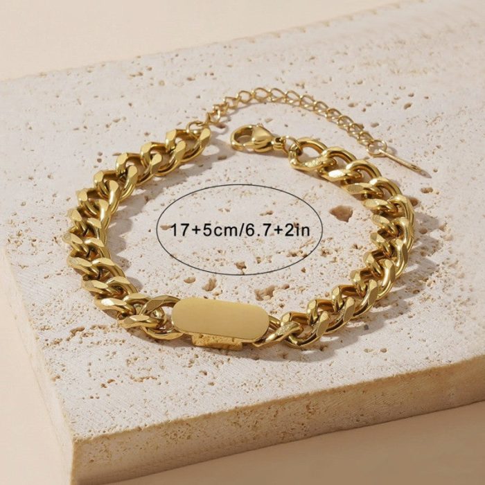 Gold Plated Contemporary Wraparound Bracelet - Image 9