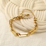 Gold Plated Geometric Wraparound Bracelet - Image 9