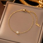 Gold Plated Contemporary Wraparound Bracelet