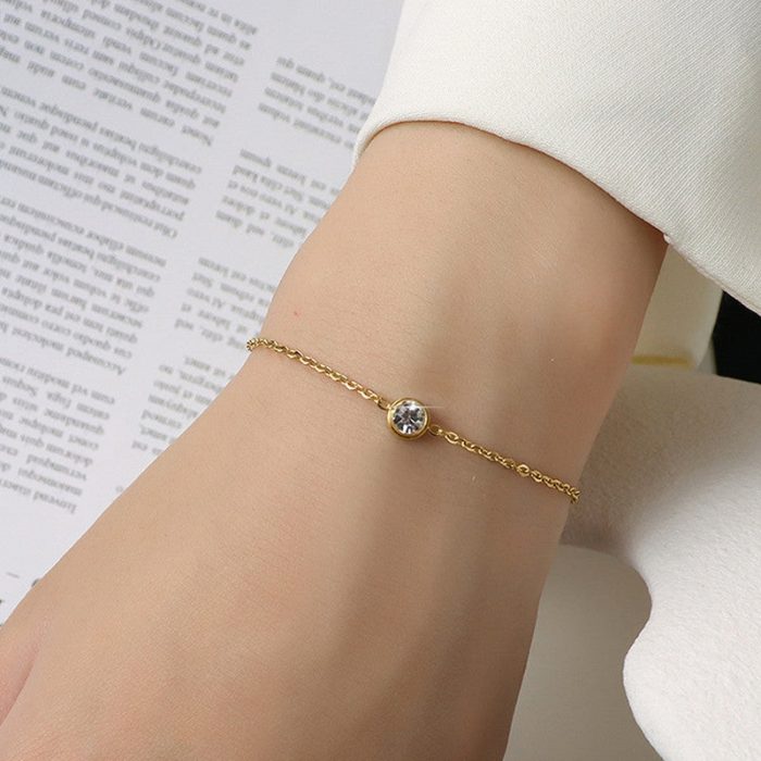 Gold Plated Contemporary Wraparound Bracelet - Image 2