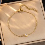 Gold Plated Contemporary Wraparound Bracelet - Image 5