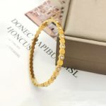 Gold-Plated AD Bangle-Style Hexagonal Anti Tarnish Bracelet - Image 5
