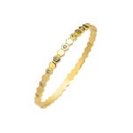 Gold-Plated AD Bangle-Style Hexagonal Anti Tarnish Bracelet - Image 7