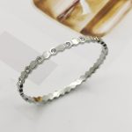 Silver-Plated AD Bangle-Style Hexagonal Anti Tarnish Bracelet - Image 6