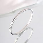Silver-Plated AD Bangle-Style Anti Tarnish Roman Numerals Bracelet - Image 4
