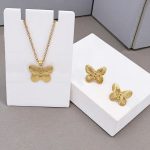 Gold Plated Anti Tarnish Butterfly Themed Jewellery Set For Girls Women - Image 6