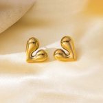 Gold Plated Anti Tarnish Heart Theme Earrings For Girls And Women - Image 3
