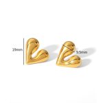 Gold Plated Anti Tarnish Heart Theme Earrings For Girls And Women - Image 6