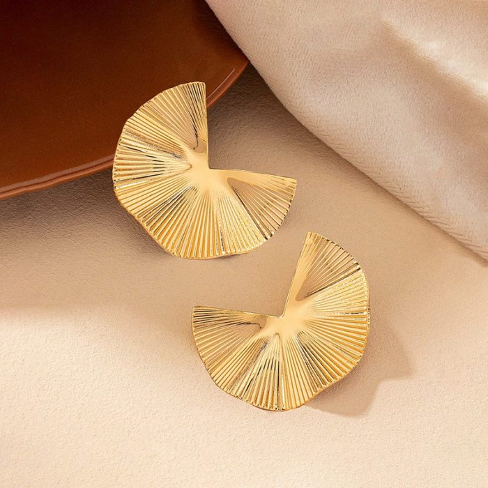 Gold-Plated Anti Tarnish Stainless Steel Contemporary Earrings - Image 5
