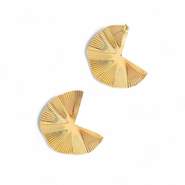 Gold-Plated Anti Tarnish Stainless Steel Contemporary Earrings - Image 9
