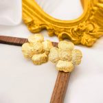 Gold-Plated Anti Tarnish Stainless Steel Floral themed Stud Earrings - Image 7