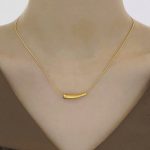 Gold-Plated Anti Tarnish Minimalistic Teardrop Necklace - Image 7