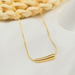 Gold-Plated Anti Tarnish Minimalistic Teardrop Necklace - Image 8