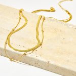 Gold-Plated Anti Tarnish Chain Layered Necklace - Image 6