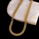 Gold Plated Stainless Steel Anti Tarnish Infinity Chain Necklace For Women - Image 4