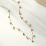 Gold Plated Anti Tarnish Stainless Steel Geometrical Necklace