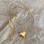 Gold-Plated Anti Tarnish Heart Themed Pendant - Image 4