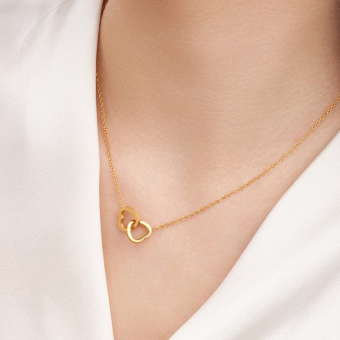 Gold-Plated Anti Tarnish Heart Themed Pendant - Image 6